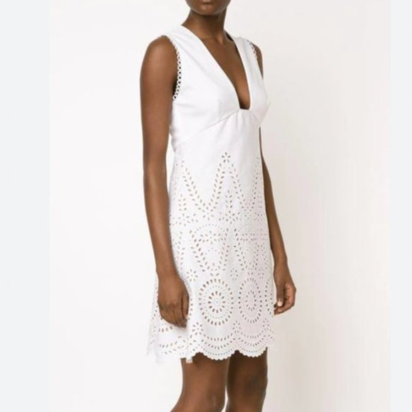 Stella McCartney Dresses & Skirts - Stella McCartney Aline Broderie Anglaise White Eyelet Dress